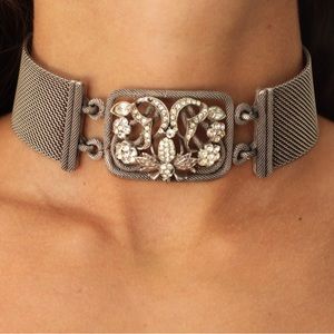 Vintage estate mesh choker